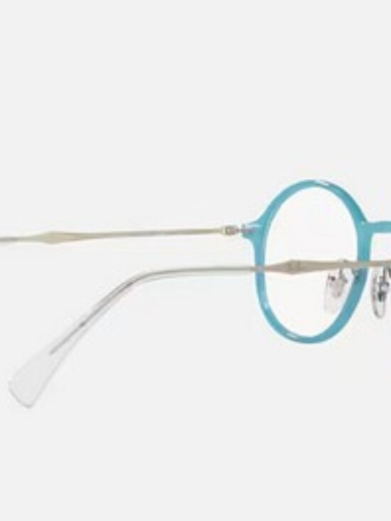 Ray-Ban RB 7087 5638 LightRay Eyeglasses Frames Glasses Blue & Silver 46-21-140 main image 8